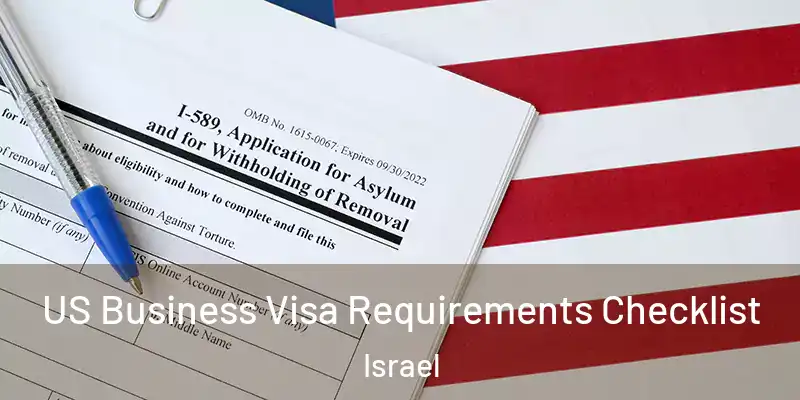  US Business Visa Requirements Checklist Israel